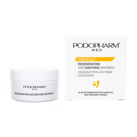 Regenererend en verzachtende zalf met 99,5% colostrum (Regenerating and soothing ointment contains 99,5% colostrum)